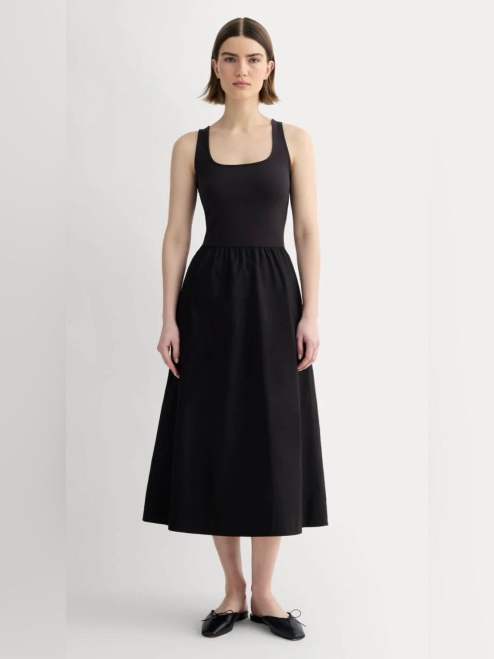 New Everlane THE FORM RIVIERA DRESS in Black Size XL